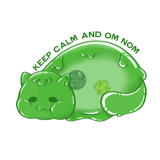 Keep Calm and Om Nom Stickers