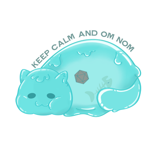 Keep Calm and Om Nom Stickers