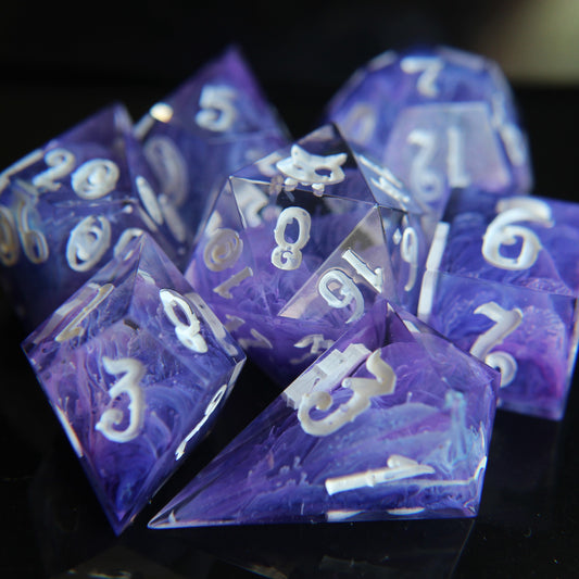 Grimace Shake 7-piece Dice Set