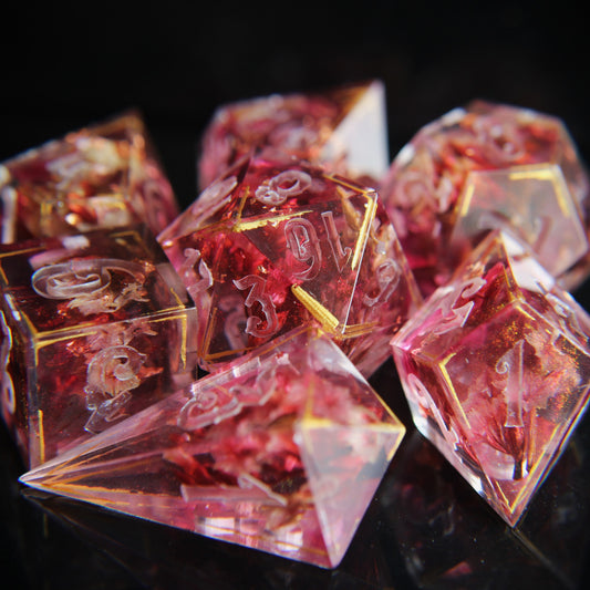 The Red Room 7-piece Dice Set