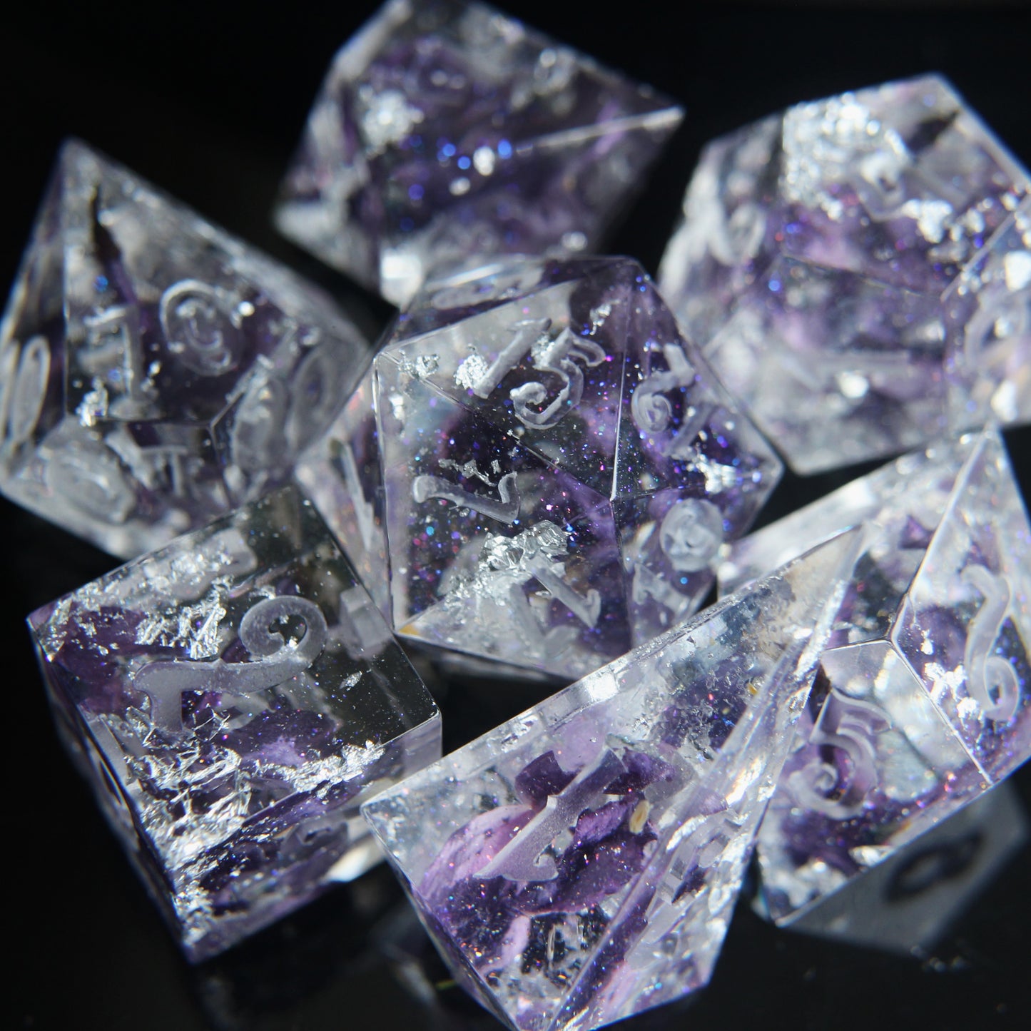 Winter's Last Breath 7-piece Dice Set