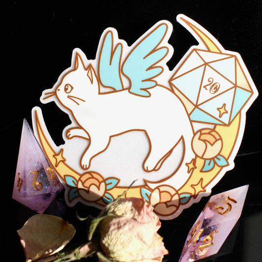 Tressym Blessed D20 Sticker