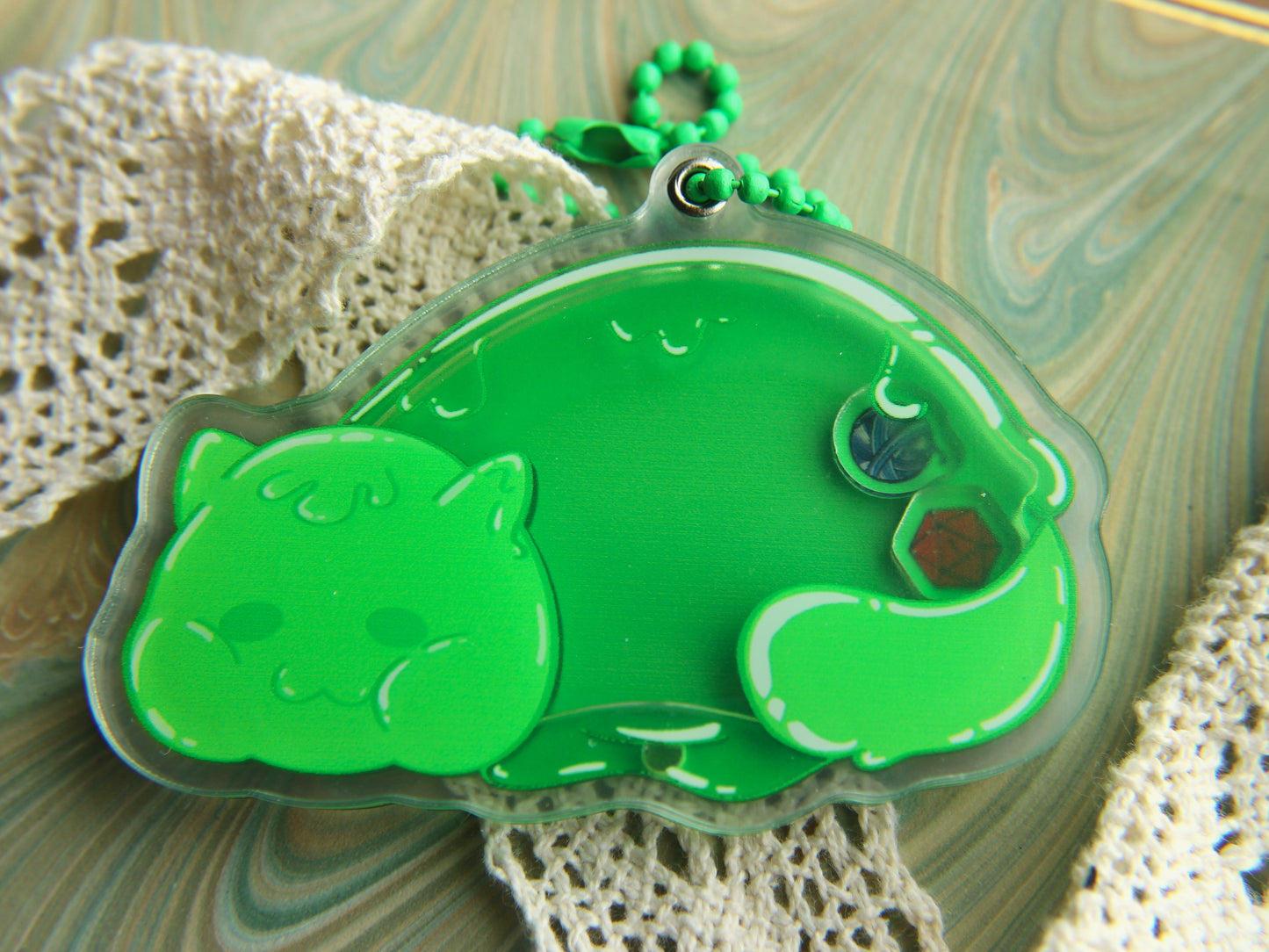 Gelatinous Cat Fillable Shaker Charms