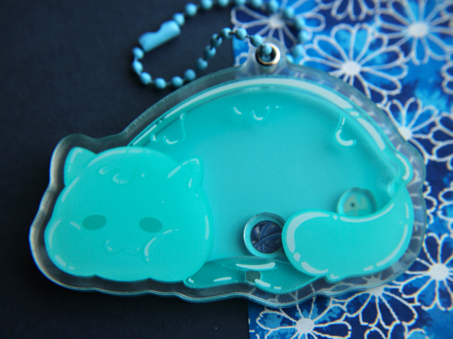 Gelatinous Cat Fillable Shaker Charms