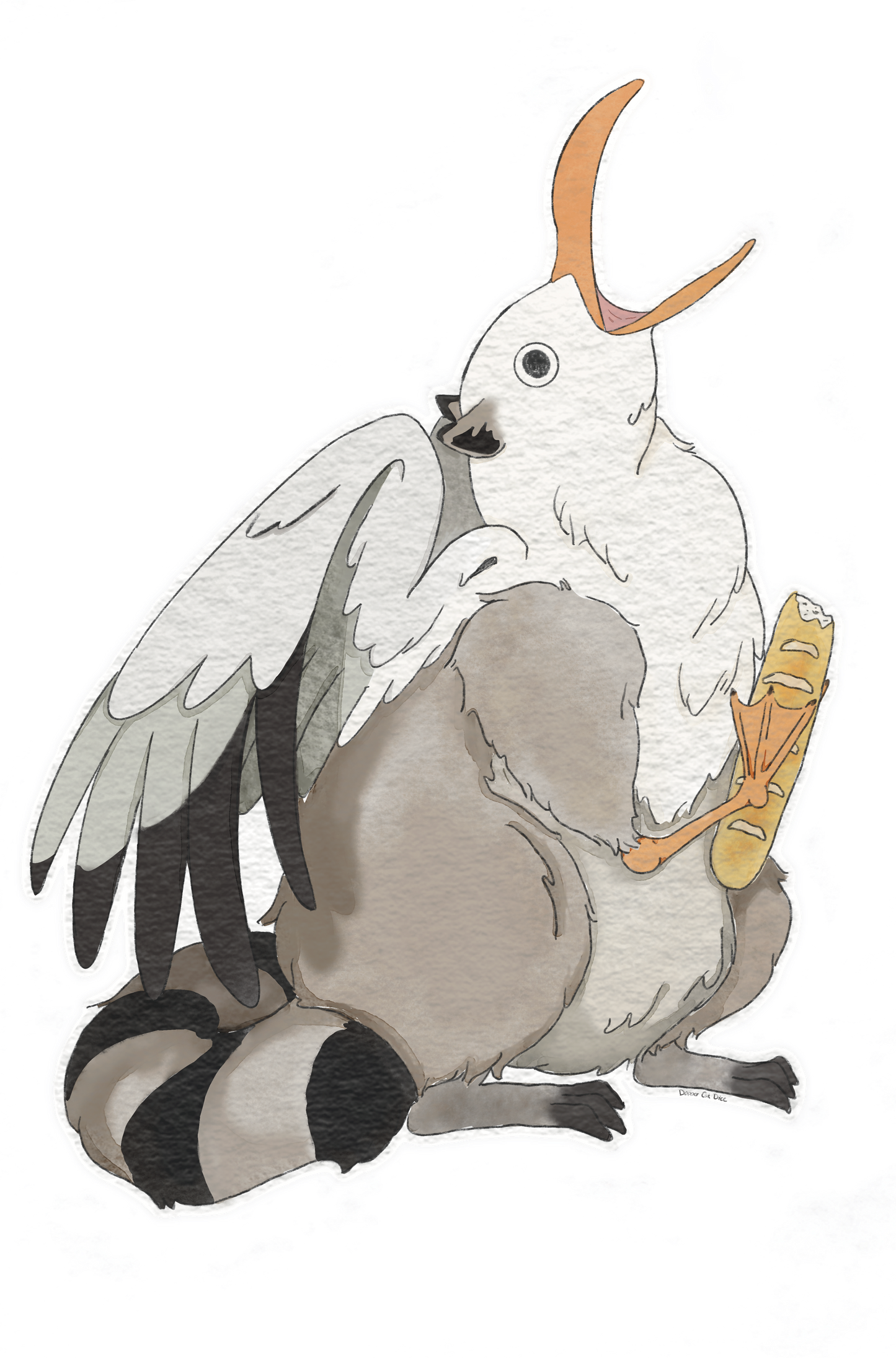 Pnelson the Trash Griffin Sticker