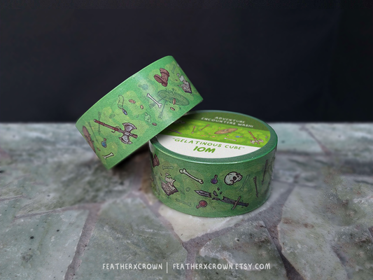 Gelatinous Cube Washi Tape