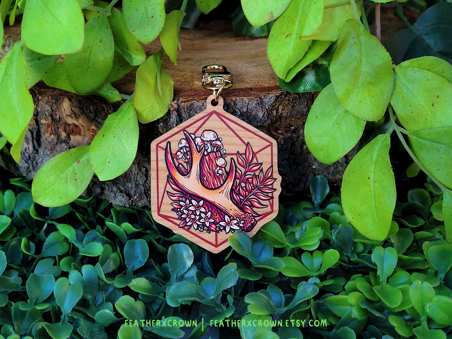 RPG Class Terrarium Wooden Keychains