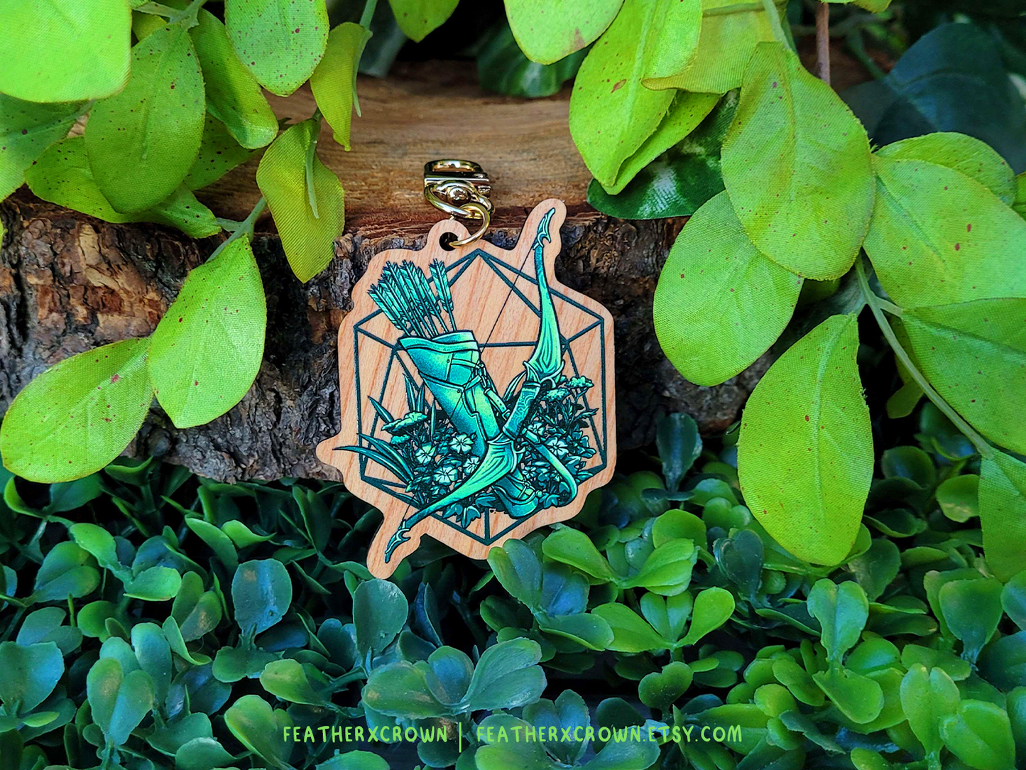 RPG Class Terrarium Wooden Keychains
