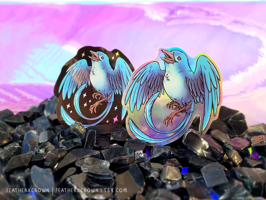 Star Bird Holographic Stickers