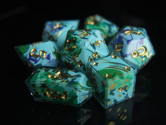 Sacred Spring 7-piece Dice Set