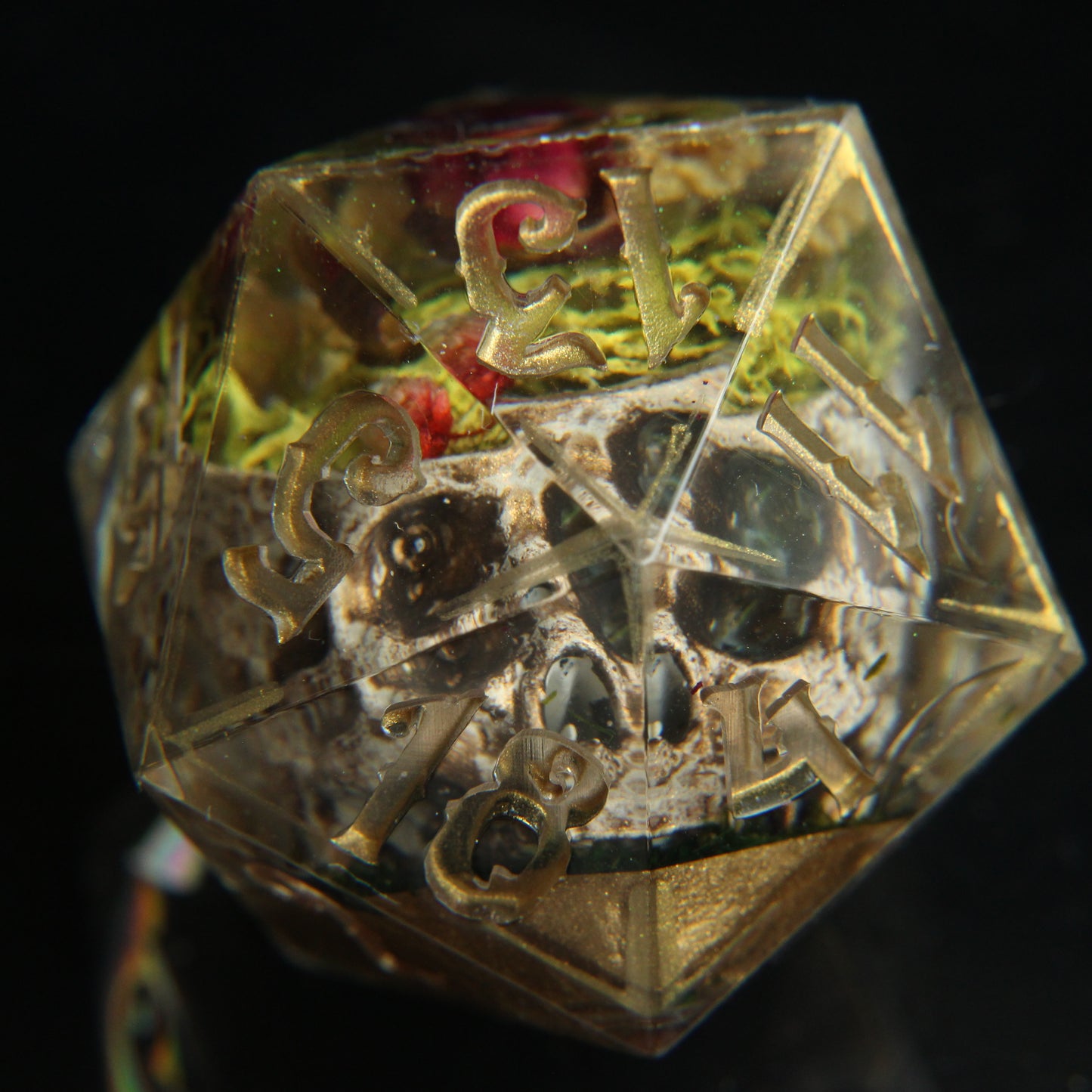 Skull Terrarium Single 32mm Chonk D20 Die