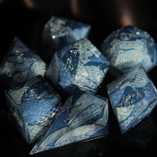 Aizome 7-piece Dice Set