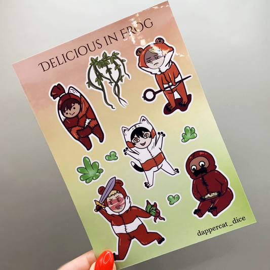 Delicious in Frog Sticker Sheet