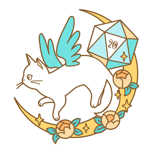 Tressym Blessed D20 Sticker