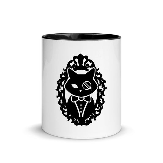 Dapper Cat Dice Ceramic Mug